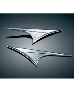 Kuryakyn Rear Chrome Side Body Accents Trim Dress Up Harley Trike Tri Glide 7274