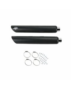 Vance & Hines Twin Slash 3in 2-2 Slip-On Exhaust Black 46343