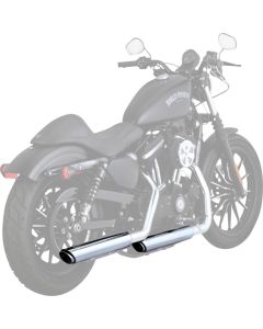 Vance & Hines Twin Slash 3in 2-2 Slip-On Exhaust Chrome 16361