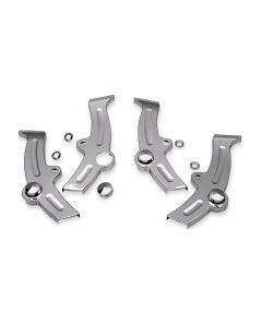 Harley FLSTN Softail Deluxe 2008-2013Boomerang Frame Covers Chrome by Kuryakyn