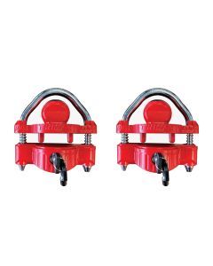 Two-Pack Keyed-Alike Universal Coupler Locks with 1/2 Inch Shackle
