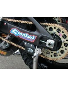 R&G Racing Clear Toe Chain Guards - ABS Shark's Fin TG0001CL