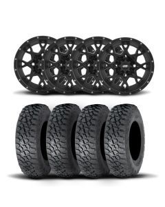ITP Hurricane 15" Matte Black Wheels And Tenacity Tires [32x10R-15]