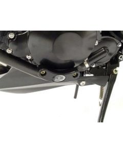 R&G Racing Black Engine Case Sliders LHS For 2007-2012 Triumph Tiger 1050