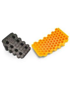 Curved Camper/RV Leveler & RV Wheel Chock - Heavy-Duty Honeycomb Design - Compatible w/Trailers Up to 30,000 lb - 1-Pack