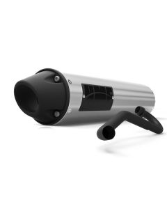 HMF Muffler Polaris RZR 170 10-21 Brushed Performance Full System Exhaust Blackout Euro End Cap