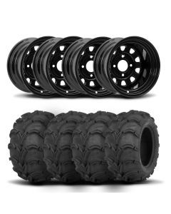 ITP Delta Steel 14" Wheels And Mud Lite Tires [30x12-14]