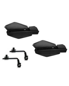 Powermadd Star Series Hand Guards Tri Mount Black Sportsman Scrambler Hawkeye
