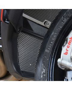 R&G Racing Black Oil Cooler Guard For 2020 MV Agusta Brutale 1000RR