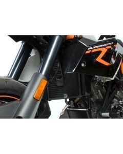 R&G Racing Orange Aluminum Radiator Guard For 2008 KTM 990 Supermoto