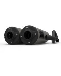 HMF Muffler Can-Am Maverick Turbo 15-17 Gun Metal Titan-XL Dual 3/4 Exhaust Blackout End Cap