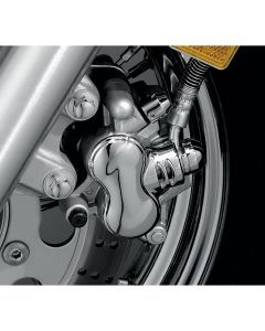 Yamaha XVS1300A V-Star 1300 07-13Brake Caliper Cover Front Chrome for Kuryakyn