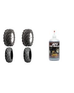 Set of 4 Tires (Mud Lite XTR Radial 26x9R-12 Front, 26x11R-12 Rear) with Sealant