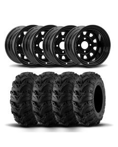 ITP Delta Steel 12" Wheels And Mud Lite II Tires [23x10-12]