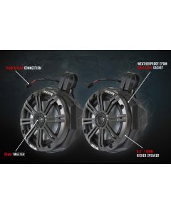 SSV Works Universal 6.5'' Cage Mounted SSV Speaker Pods With 1.85 Clamps