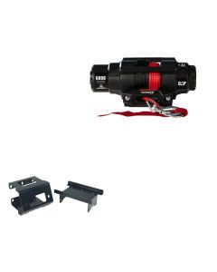 Viper 6000lbs V3 Winch Red Rope With Mount For Polaris Sportsman 550 2010-2014