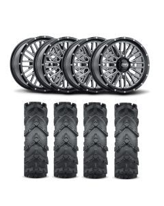 ITP Momentum 18" Machined Black Wheels And Cryptid Tires [34x10-18]