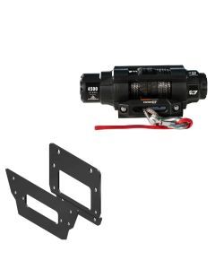 Viper 4500lbs V3 Winch Black Rope With Mount For Kawasaki Teryx KRX 1000 2020-2021