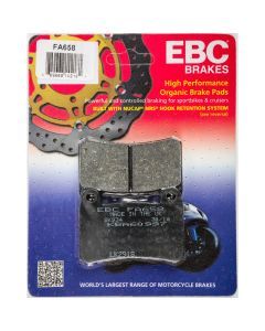 EBC 1 Pair Premium SFA Organic OE Replacement Brake Pads MPN FA658