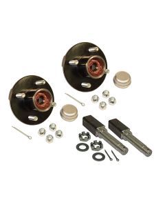 PRE-GREASED AXLE KIT - 2000# - 4 ON 4