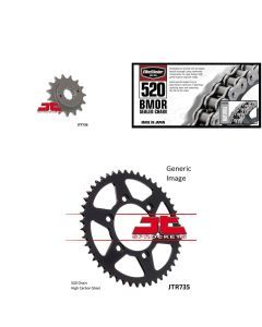 520 BMOR Chain Black/Gold,Front & Rear Sprocket Kit DUCATI 600 Monster 1999-2001
