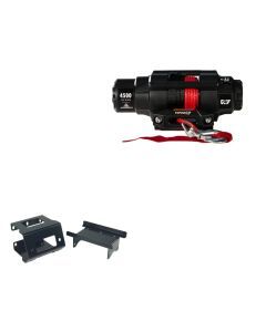Viper 4500lbs V3 Winch Red Rope With Mount For Polaris Sportsman 550 2010-2014