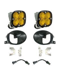 Baja Designs Fog Pocket Light Kit Squadron Pro Series Spot Pattern Baja Amber Lens 447874