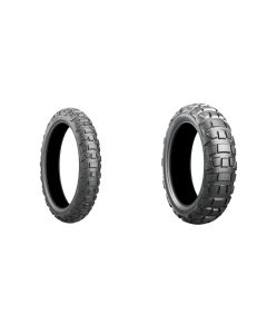 Bridgestone Battlax Adventurecross AX41 110x80x19 And And 150x70x17 Full OEM Tire Set For Suzuki DL650 V-Strom 2017+
