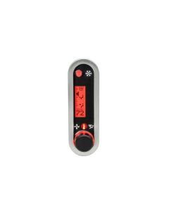 DCC Digital Climate Control - Vintage Air Gen IV - VHX Style - Vertical, Satin Bezel, Red Display