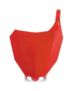 Acerbis Red Front Number Plate for Honda - 2630680227