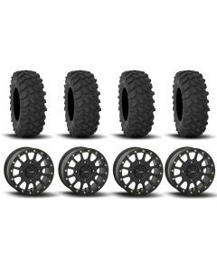 System 3 SB-5 Beadlock Matte Black 15" Wheels And XTR370 Tires [35x10-15]