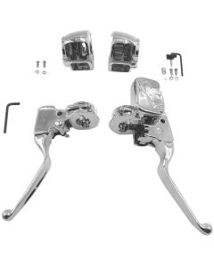 Bikers Choice Handlebar Control Kit For - 53454 Without Switches Chrome