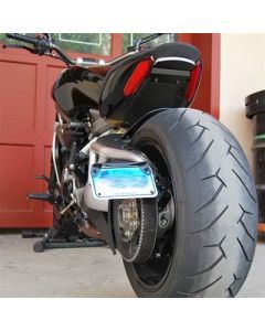 New Rage Cycles Side License Plate Mount Black - 1260-SIDE