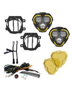 KC HiLiTES FLEX ERA 3 Dual Mode SAE Fog LED Light Pods - 2-Light Master Kit - Subaru Crosstrek/Forester