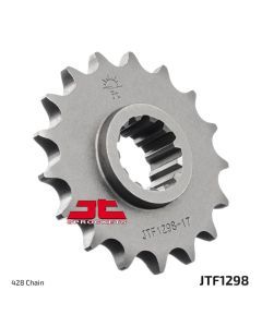 JT Sprockets Front Steel Countershaft Sprocket 17 Tooth 17T 428 Chain
