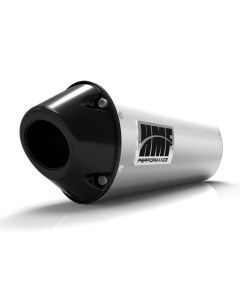 HMF Muffler Honda TRX 450R 06-14 Brushed Performance Slip On Exhaust Black Euro End Cap Side Mount