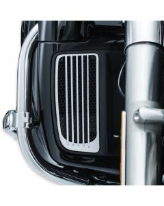 Kuryakyn Chrome Radiator Grills Lower Fairing Twin Cooled Harley Touring 14-2017