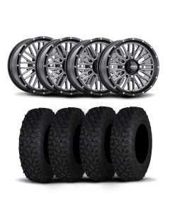 ITP Momentum 15" Machined Black Wheels And Coyote Tires [32x10R-15]