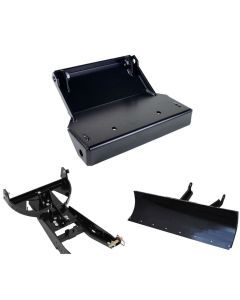 Denali Black UTV Snow Plow Kit For Yamaha Wolverine RMAX2 1000 2020-2021