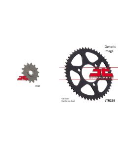 Front and Rear Steel Sprocket Kit for OffRoad HONDA XR350R 1983-1984