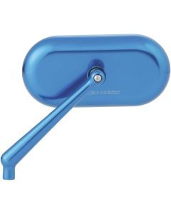 Arlen Ness Blue Left Oval Mirror 13-174