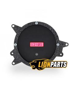 1969-70 Ford Mustang Digital Clock, Black Alloy Style Face, Red Display