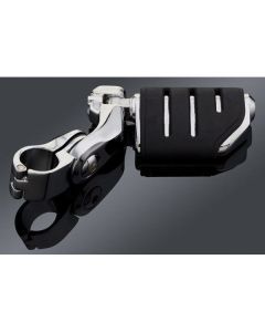 Kuryakyn Chrome 1.25 Engine Guard Short Arm Trident Dually ISO Highway Pegs Set