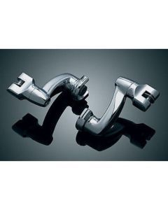 KURYAKYN UNIVERSAL APPLICATIONS CHROME MULTIFIT LONGHORN OFFSET PEG MOUNTS 8016