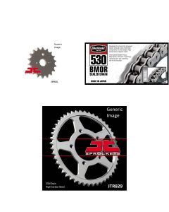530 BMOR Chain Natural, Front & Rear Sprocket Kit for SUZUKI GSX-R750 1988-1989