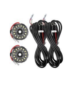 KC HiLiTES Two-Light Add-On Cyclone V2 Kit - Clear - 3.5 Meters Long 6333