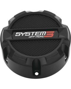 System 3 Matte Black Center Caps For ST-4/ST-5/SB-4/SB-5 CAPS3-140