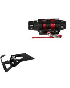 Viper 6000lbs V3 Winch Red Rope With Mount For Polaris Brutus 2012-2013 V36000SE_RE