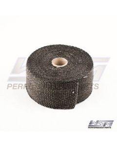 WSM 2'' x 25' - Black Exhaust Wrap 014-1090