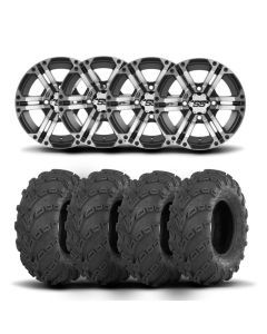 ITP SS212 14" Machined Black Wheels And Mud Lite Tires [28x10-14]